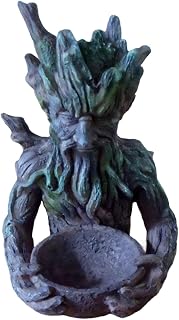 Tree Bird Feeder | Tree-Integrated Bird Feeding Sculpture | Nature Inspired Birds Feeding & Art with Hidden Keyhole Hanger | Tree Face Feeder Trees Ornament for Garden, Yard & Birds Lover