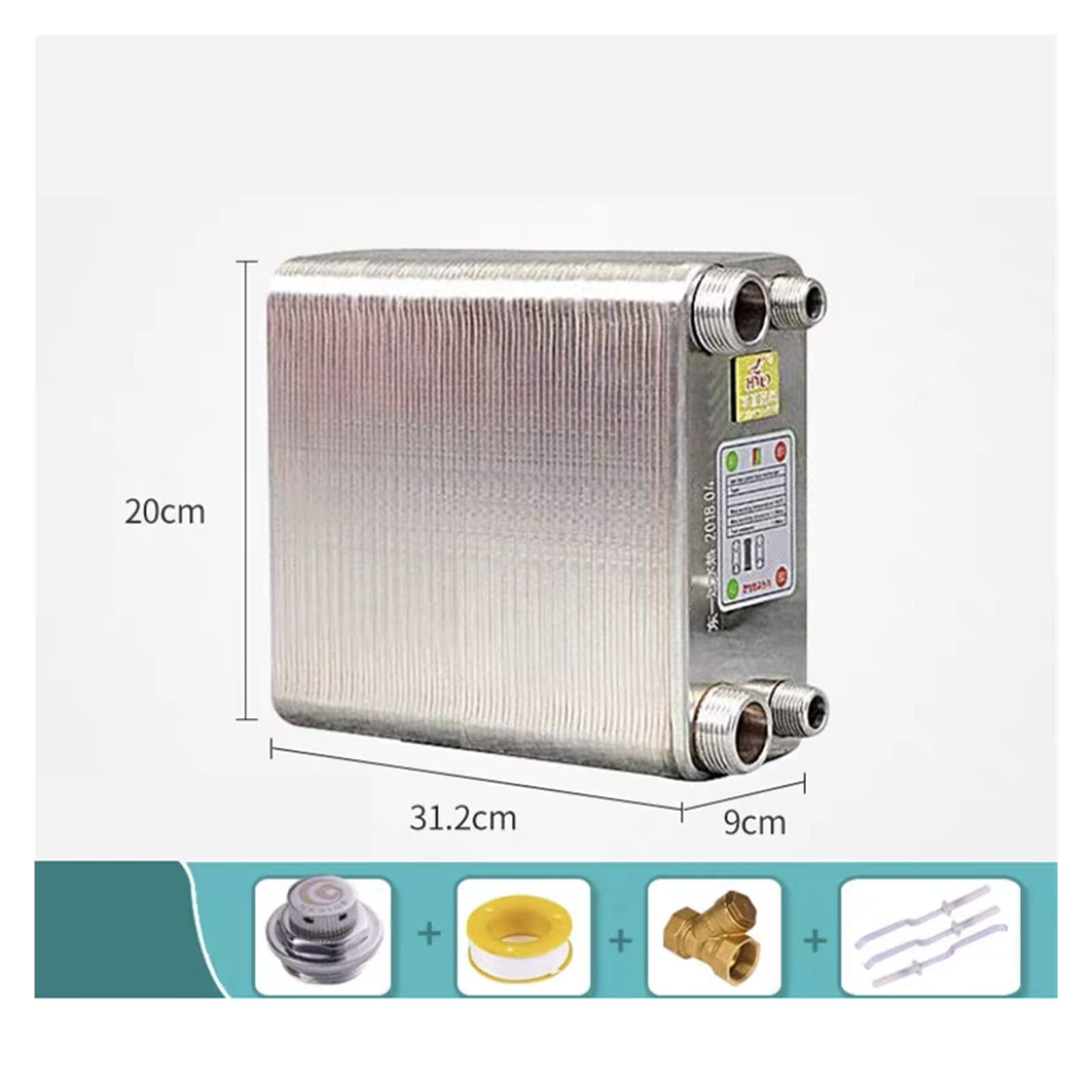 Accessori per il sistema di riscaldamento centrali 100 piastre d'acqua in acqua scambiatore di calore scambiatore in acciaio inossidabile scambiatore di calore in acciaio a calore brasaplo scarpone ac