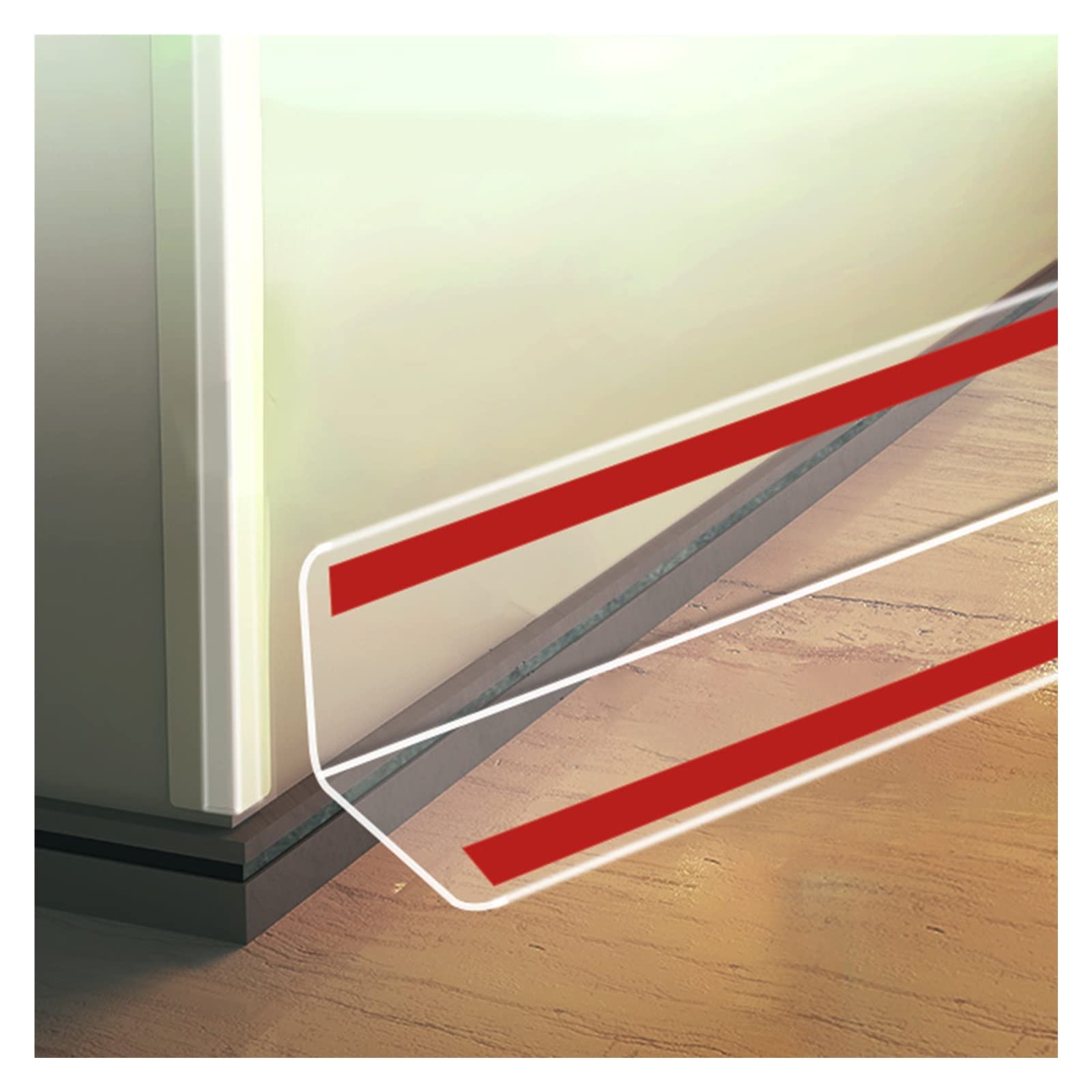 Protecteur de Bord，protecteurs de Coin de Meuble， 80 1 1,2 1,3 1,5 1,6 m de Long, Protections d'angle Auto-adhésives for l'épreuve des bébés (Couleur : 2,5 cm de Largeur, Taille : 130 cm/51 Pouces) (
