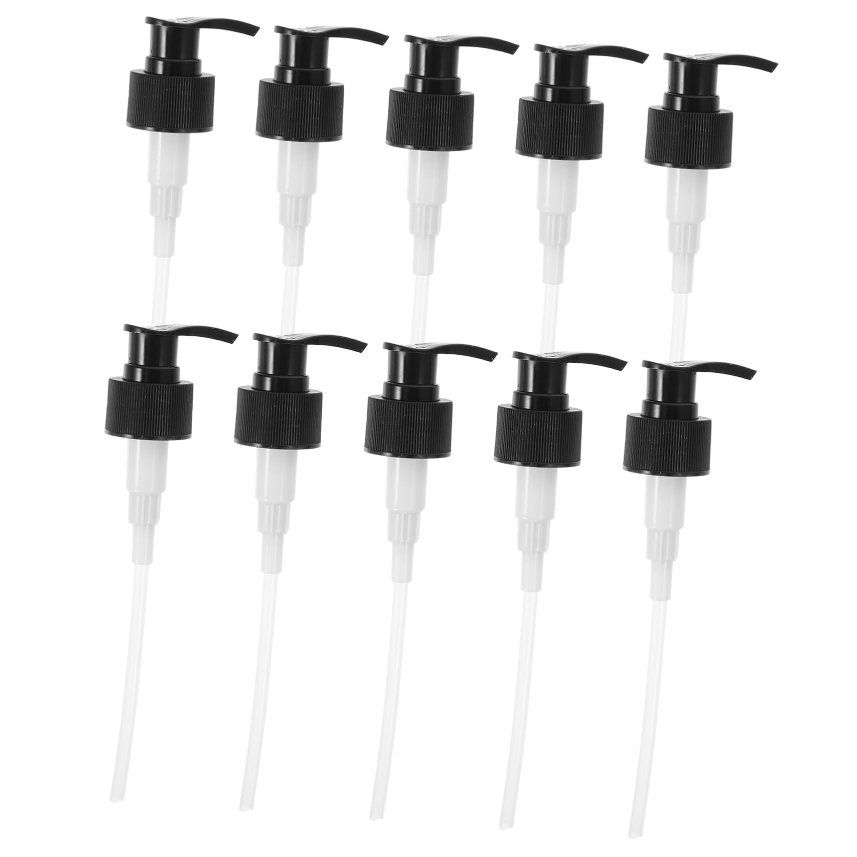 Healeved 100piezas Dosificadoras De Lociones De Plástico Para Botellas De Champú y Jabón Negro Reemplazo Para Dispensadores De Jabón y Loción