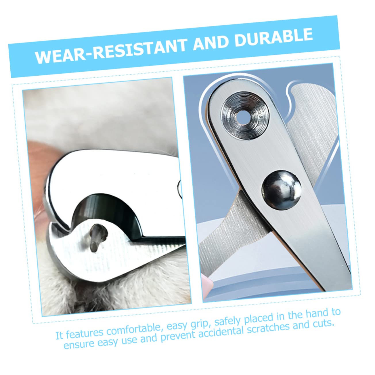 Mipcase 5pezzi Pet Nail Clipper per Strumento Rifinitura Unghie Portatile per Facile e Domestici