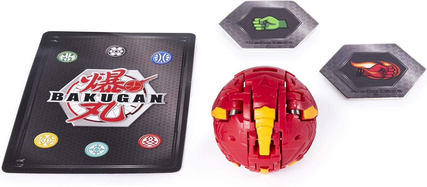 BAKUGAN Baku-storage Case Collectible Action Figures, with extra Basic Ball (Dragonoid (Red)), for Ages 6 and Up