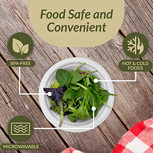 Reli. Compostable Paper Bowls, 12 Oz (30 Pack) | White Paper Bowls, Disposable | Eco-Friendly, Heavy Duty Soup Bowl | Biodegradable, Sugar Cane Fiber Material | Small Bagasse Bowl (White)(12Oz) #TOP5