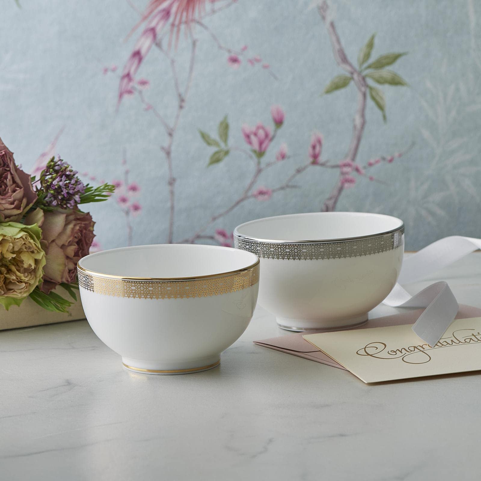 Amazon.com | Wedgwood Vera Wang Vera Lace Rice Bowl: Rice Bowls