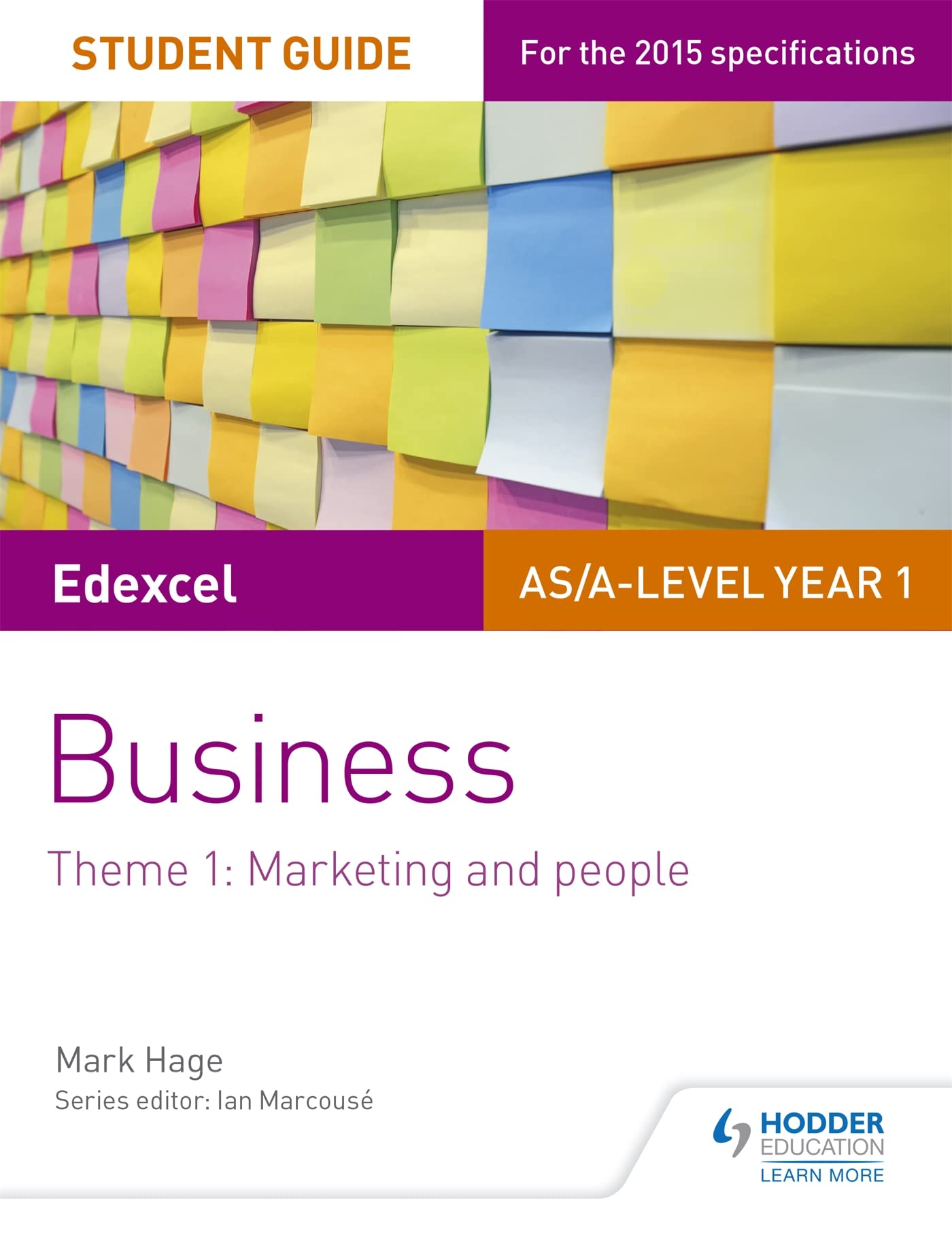 Edexcel ASAlevel Year 1 Business Student Guide Theme 1 by Mark Hage PAPERBACK