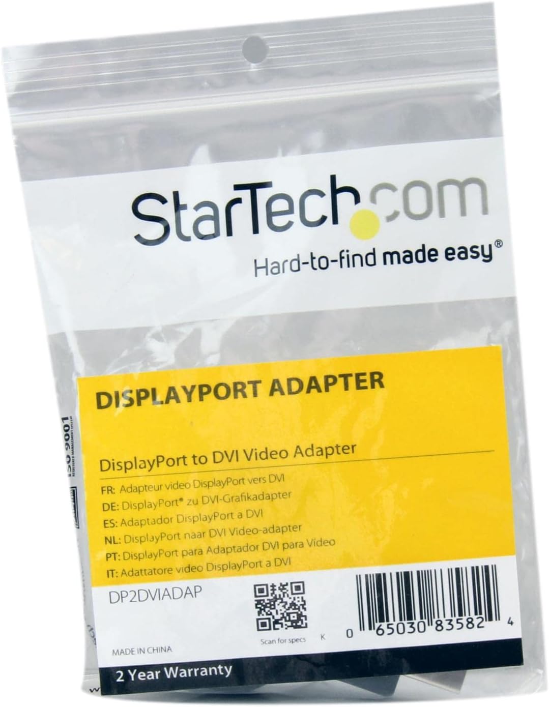 StarTech.com DisplayPort to DVI Adapter - Active Conversion - 1920x1200 - DP to DVI Single Link Converter for DVI-D Display (DP2DVIS) , Black StarTech.com DisplayPort to DVI Adapter - Active Conversion - 1920x1200 - DP to DVI Single Link Converter for DVI-D Display (DP2DVIS) , Black