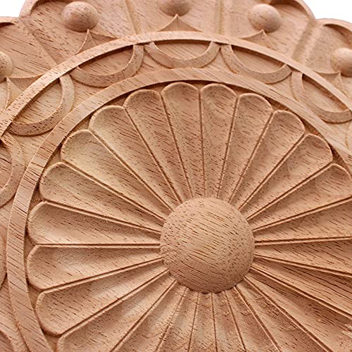 Cadre de décalcomanie en bois sculpté vintage pour artisanat - 6