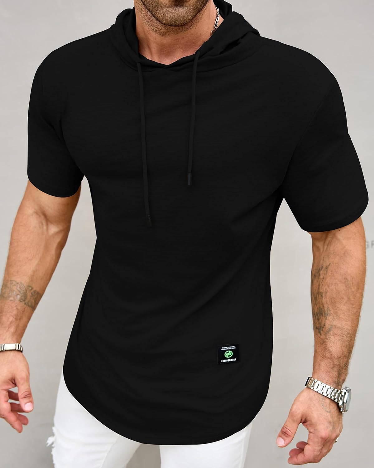 Aiyino Men's S-5XL Athletic Hoodies Sport Sweatshirt Solid Color Fashion Pullover - Image 5