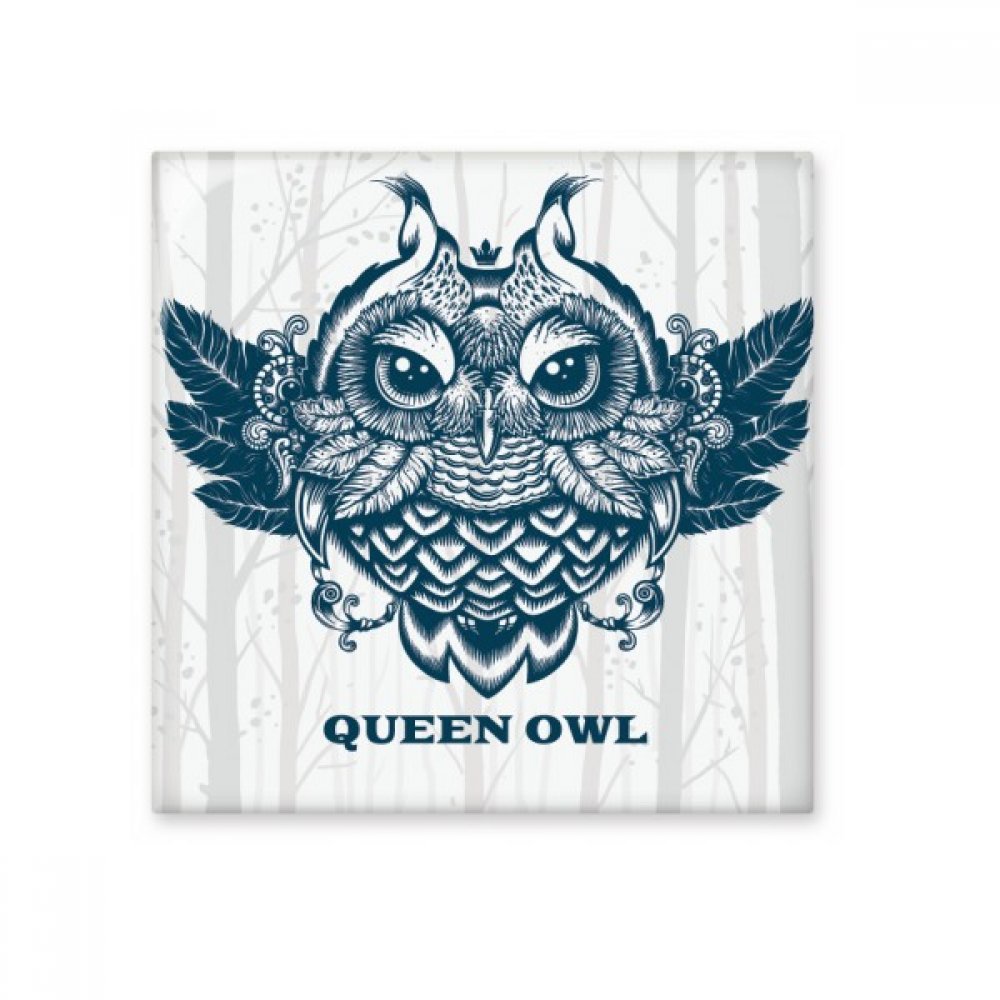 Céramique Bisque Reine Owl Forêt carreaux haut de gamme DIY