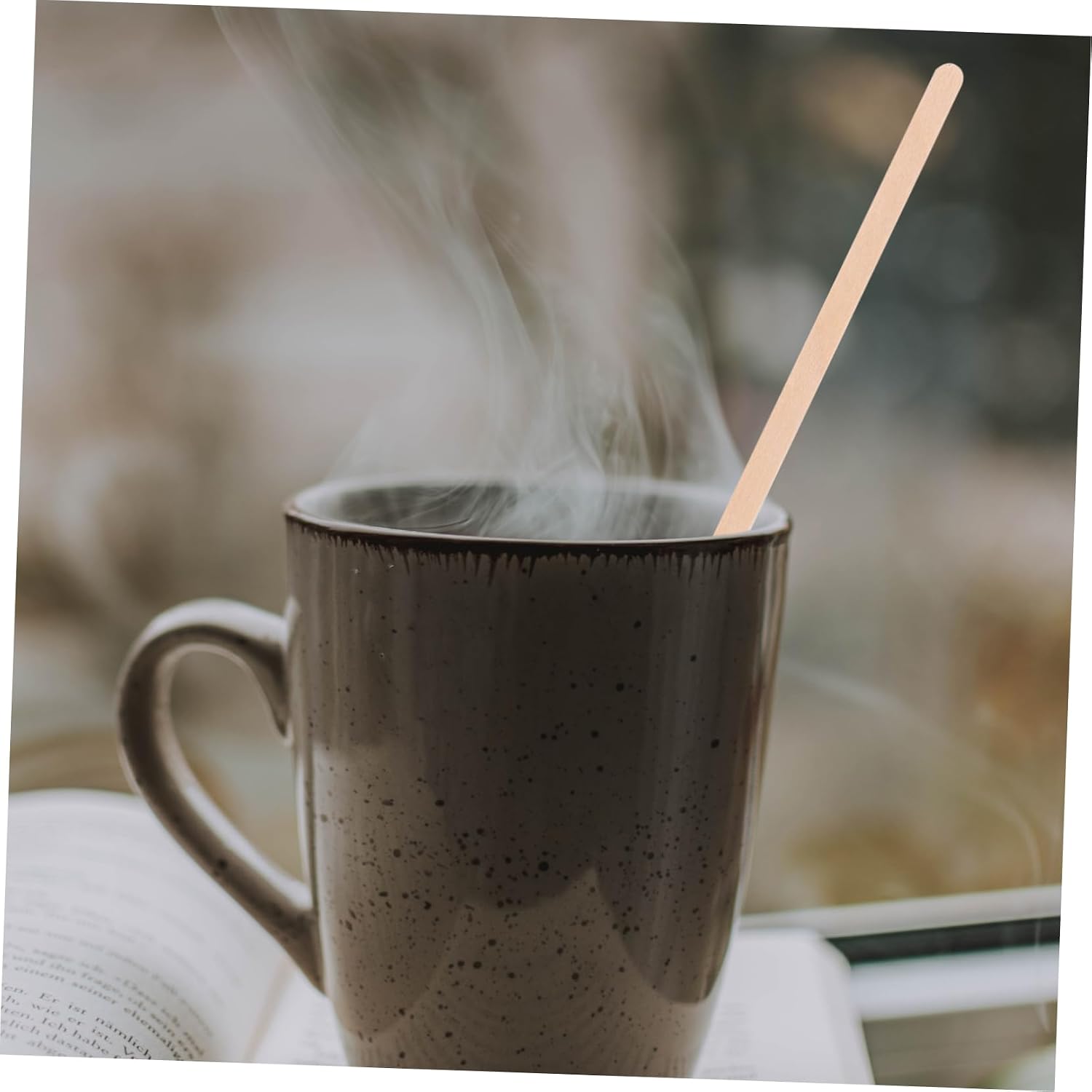 150pcs Coffee Stirrer Stirrers Sticks Long Coffee Mixer Stick Rods Coffee Stick Party Mixing Drinks and Coffee Stirring Stick Swizzle Stick Wood Mix Stirrer Paper re-usable