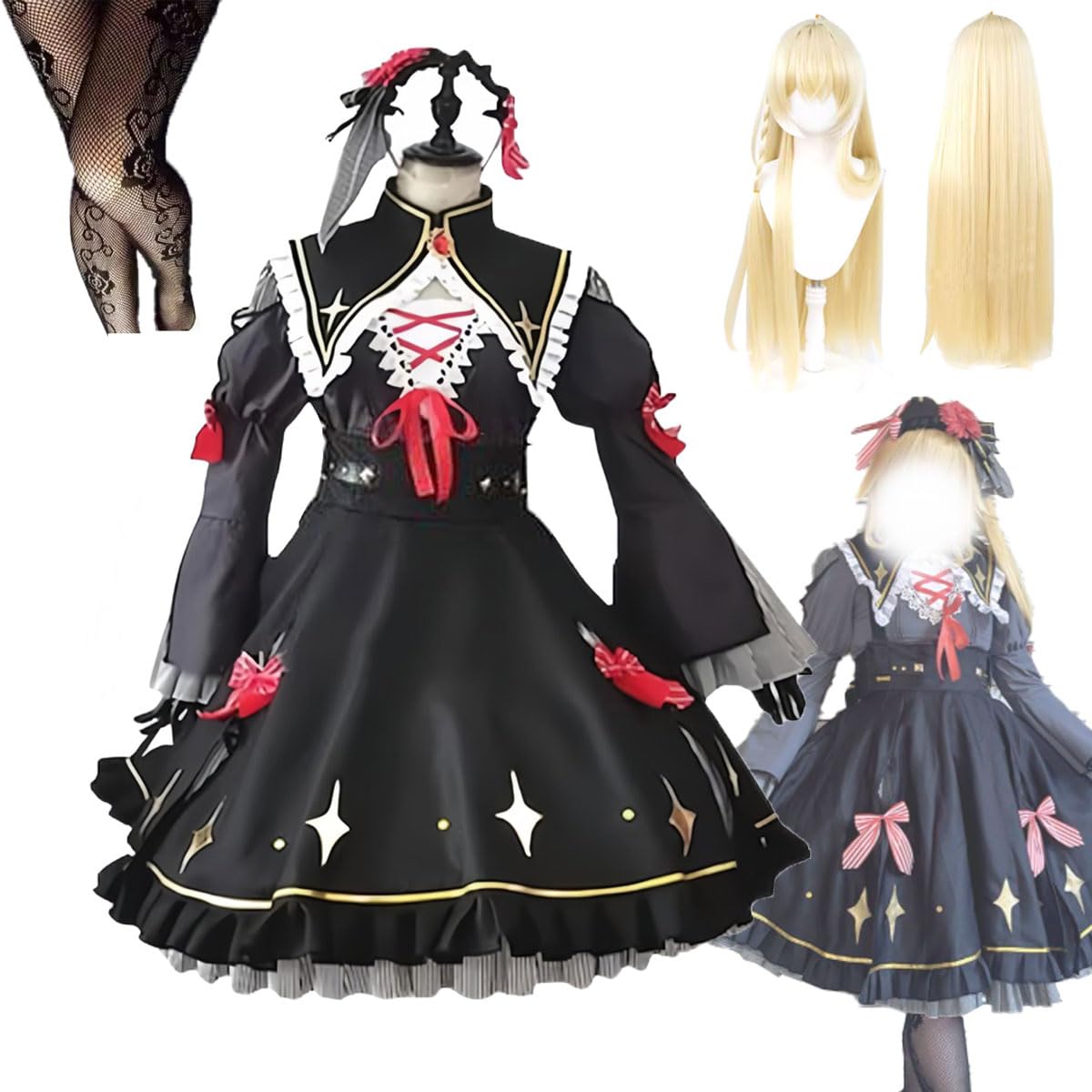 Amazon.co.jp: [Nyanyaコス] 卯月コウ コスプレ衣装 女体化 ロリータ風