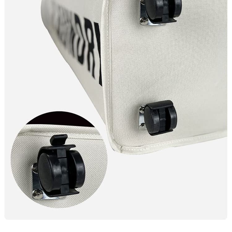 Rolling Slim Laundry Hamper with Wheels, Freestanding Waterproof Storage Basket, Collapsible Clothes Hamper Storage Basket for Toys Clothes Organizer