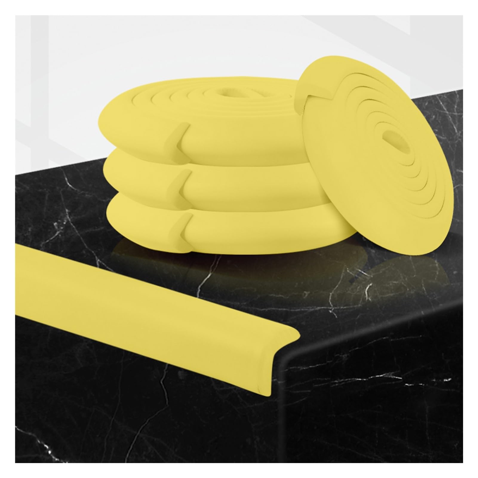 Protections d'angle d'épreuvage en mousse jaune pour table basse x2