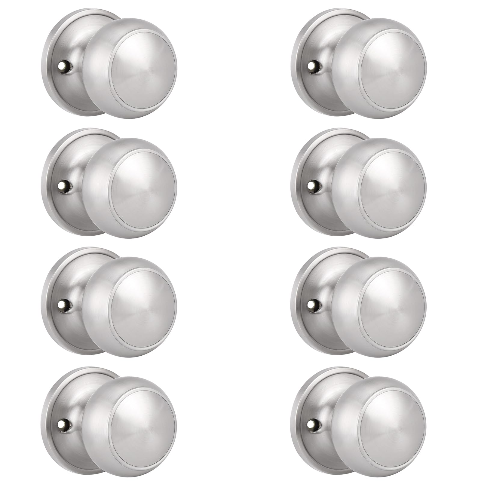 Brushed Nickel Dummy Door Knobs - 2 Pack -17