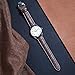 iStrap Leather Watch Band -Alligator Grain Embossed Pattern Calfskin Replacement Strap-Stainless Steel Deployment Buckle with Push Buttons-Bracelet for Men Women-18mm 19mm 20mm 21mm 22mm 24mm