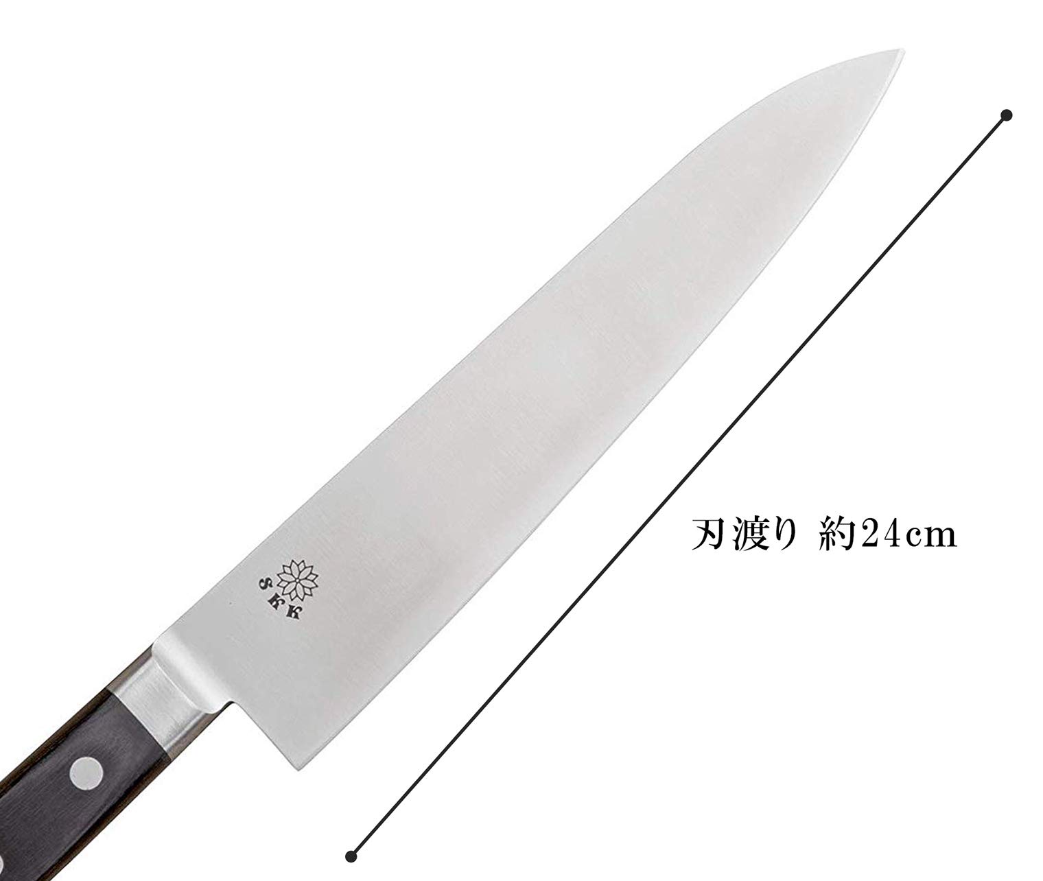 Amazon｜堺菊守(Sakaikikumori) 牛刀包丁 シルバー 刃渡り:約24cm SKK