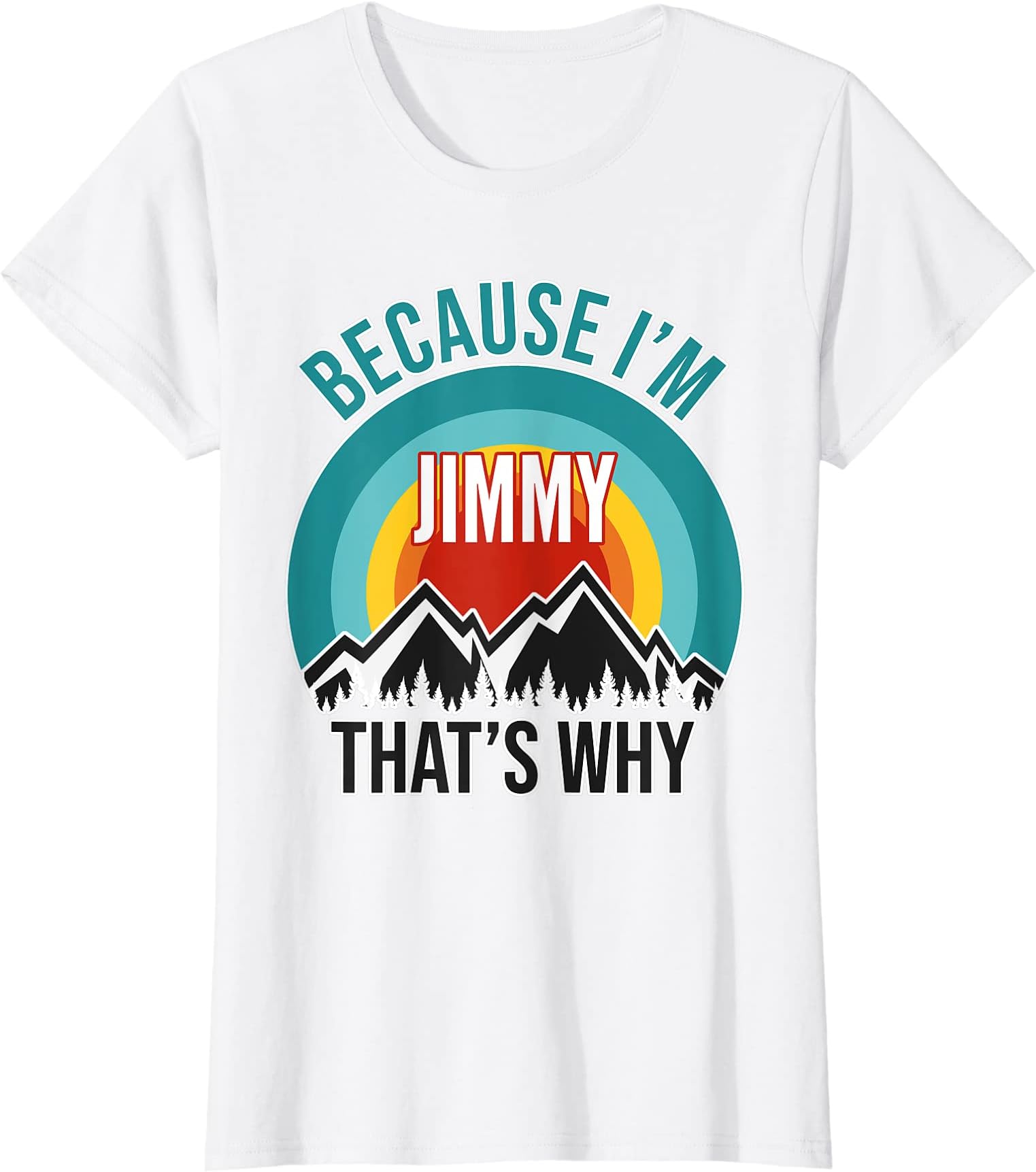 Womens Jimmy Gift, Because I'm Jimmy That's Why T-Shirt