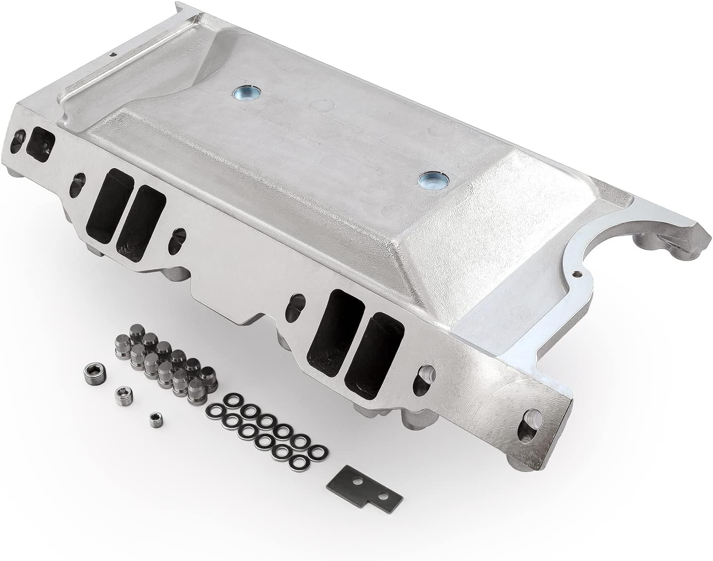 Speedmaster 1-147-029 Compatible with Mopar and Compatible with Chrysler SB 318 340 360 MID-AIR MidRise Aluminum Intake Manifold [Polished]