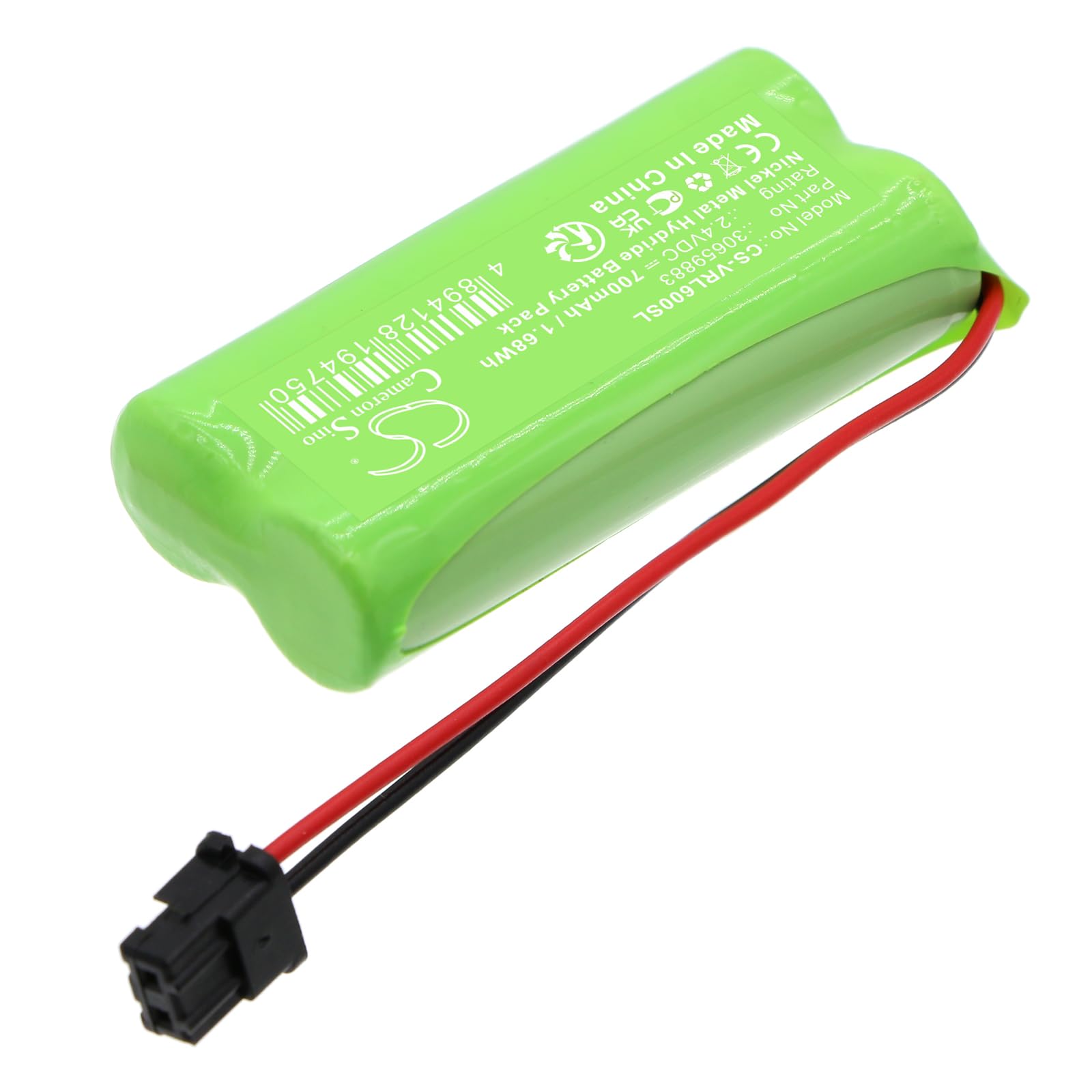 TECHTEK Bateria 700mAh kompatybilny z [VOLVO] FOMOCO Alarm Siren, S60 2008-2018, S80. XC60 2008-2018, V60 V70 XC70 zastępuje 30659412, 30659883, 55AAAH2BMX