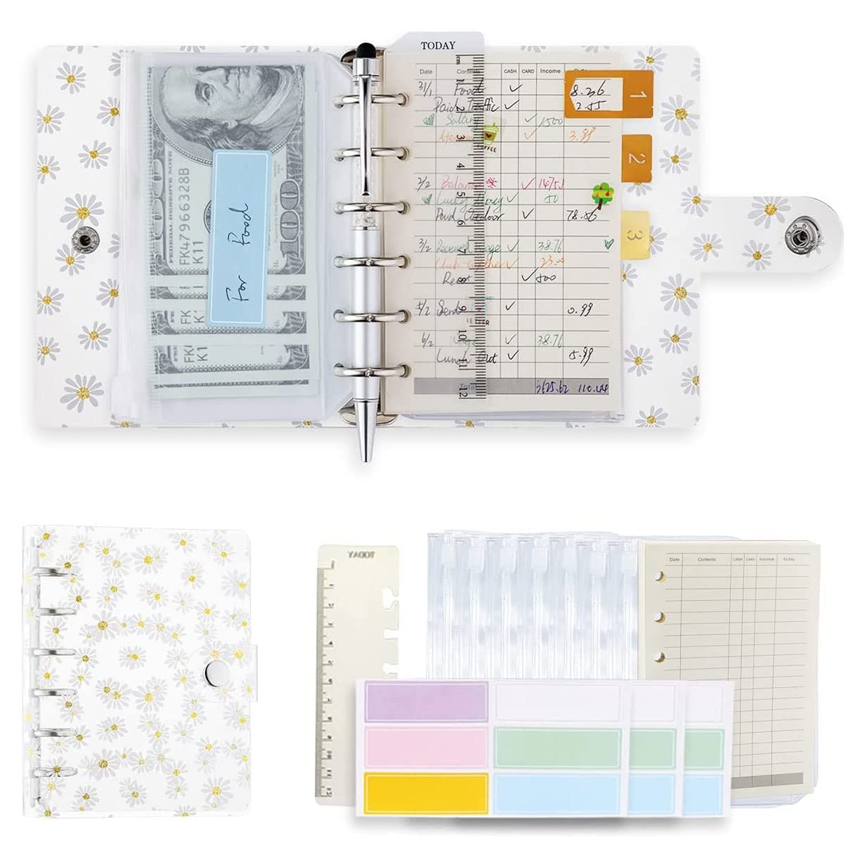 Planificateur quotidien A7 transparent idéal pour organiser vos journées de travail et projets
