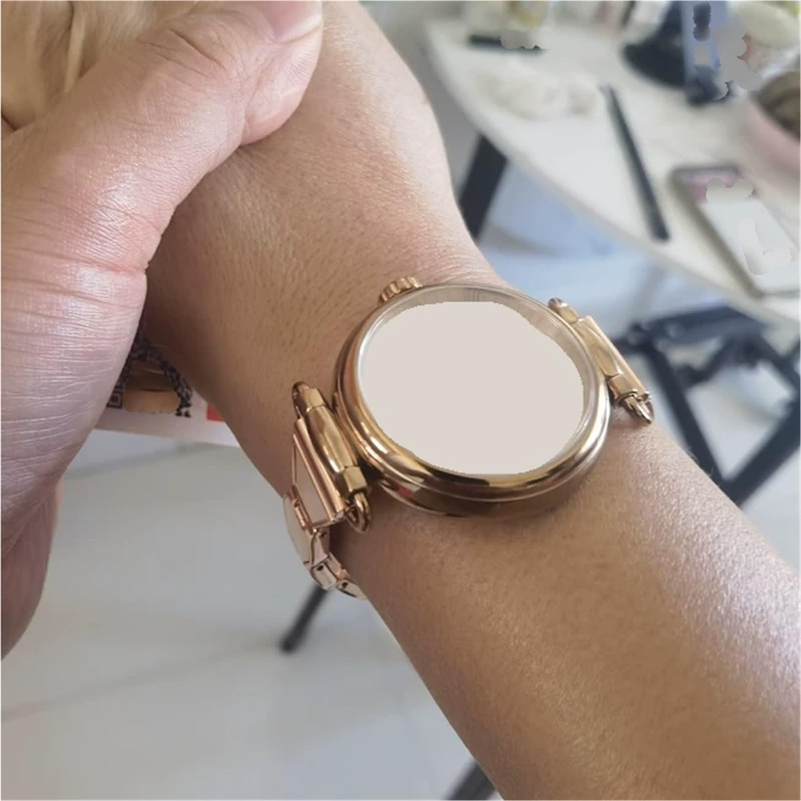 Kobieta Elegancki metalowy pasek do zegarka ze stali nierdzewnej 16 mm 18 mm Wygodne i swobodne paski zamienne
