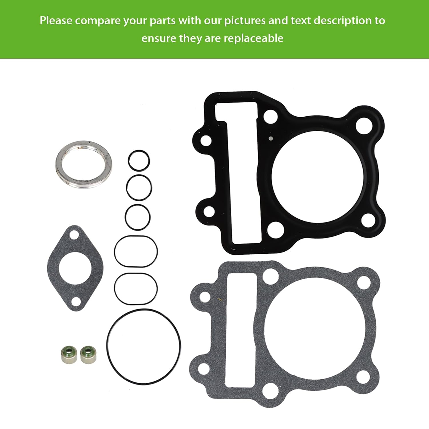 Motorcycle Engine Gasket Top End Gasket Kit Replacement for KLX110 KLX 110 2005-2017
