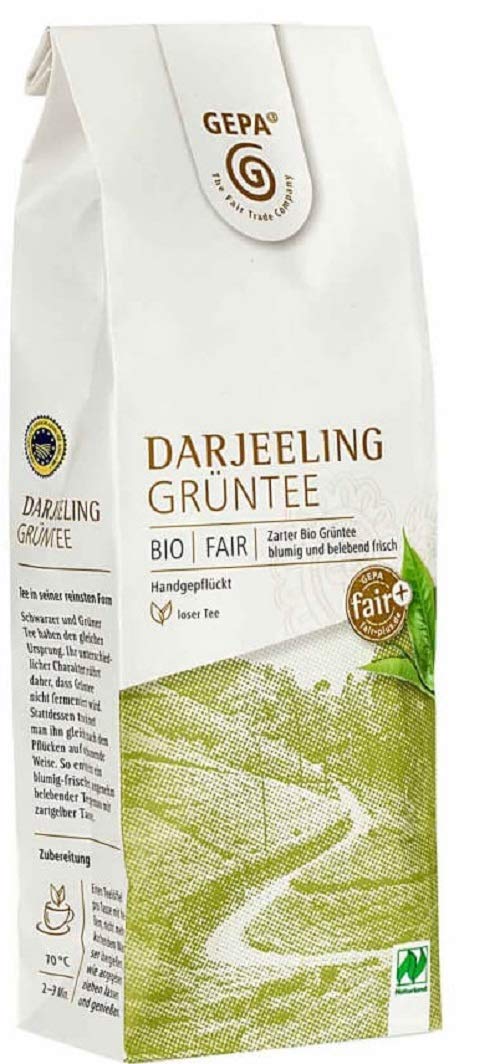 Gepa Bio Grüntee Darjeeling - Lose - 1 Karton ( 5 x 100g )