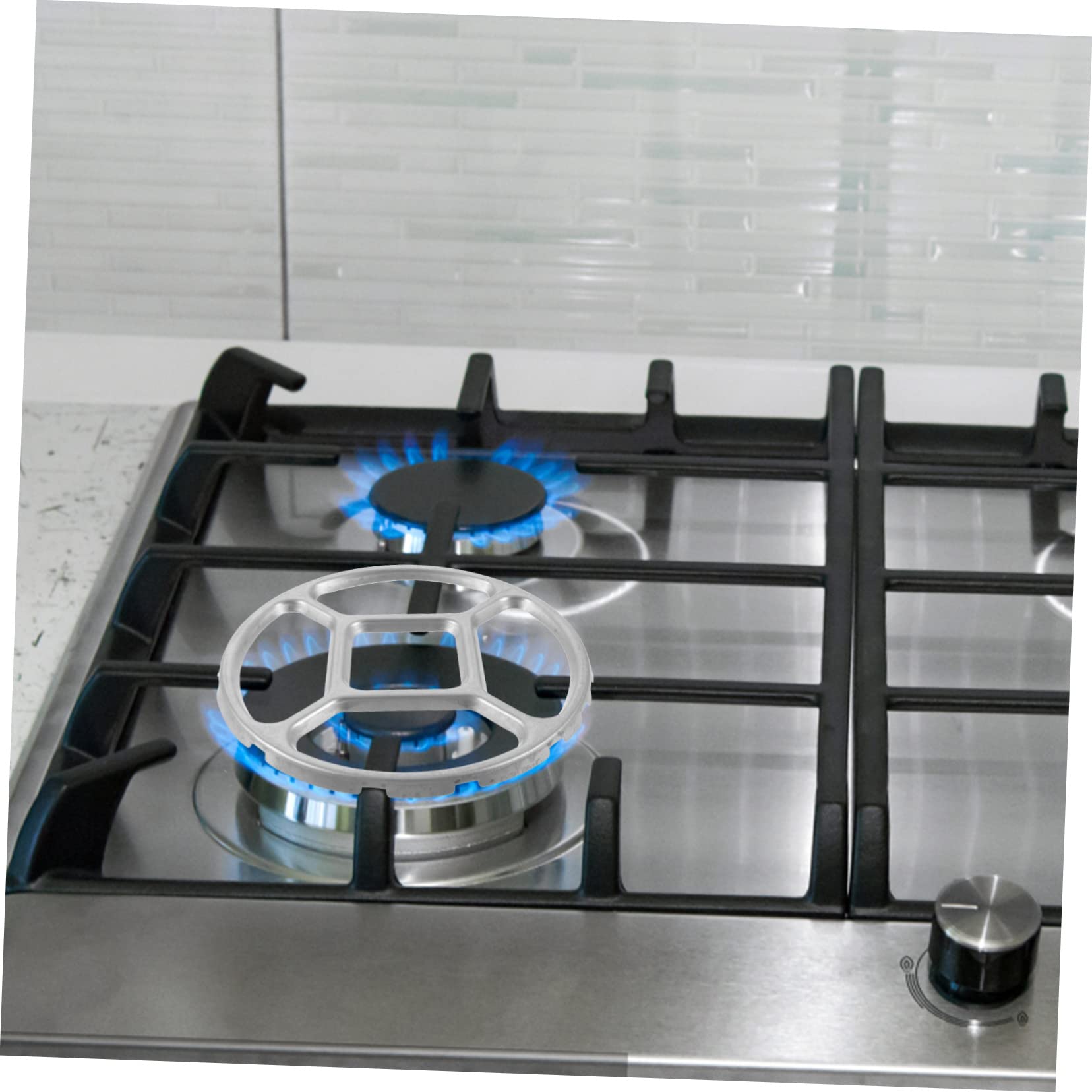 2x Edelstahl Wok-Ring - Topfhalter Für Gasherd Mit Rundem Boden