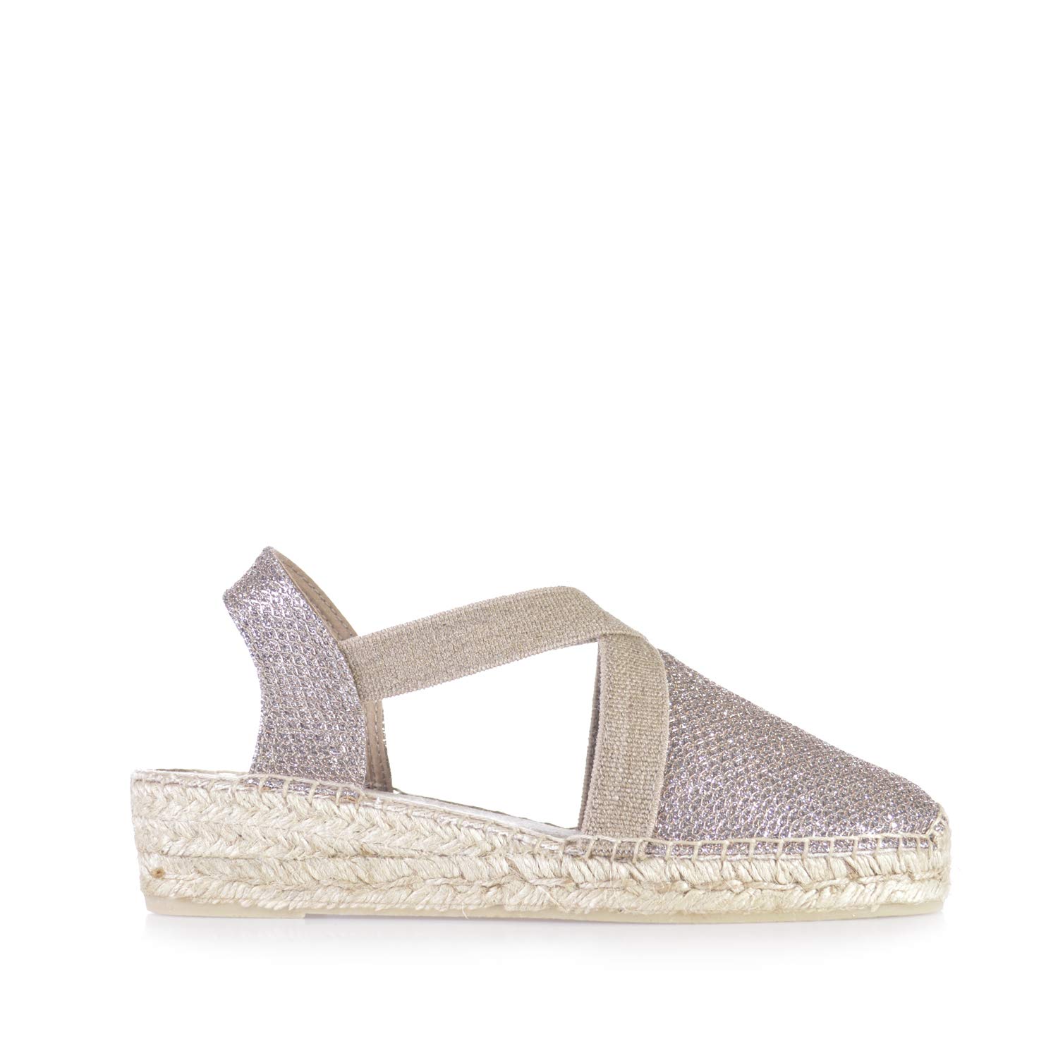 Toni Pons VELINO - Vegane Espadrille für Damen glänzendem Stoff.