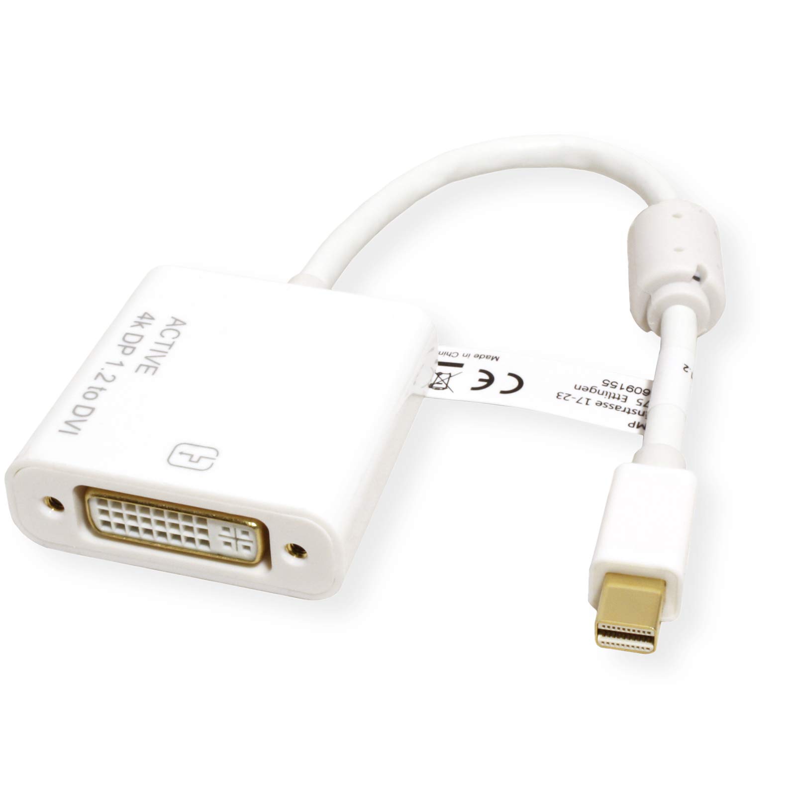 Roline 4K Mini Adaptador DisplayPort-DVI, Mini DP ST - DVI BU