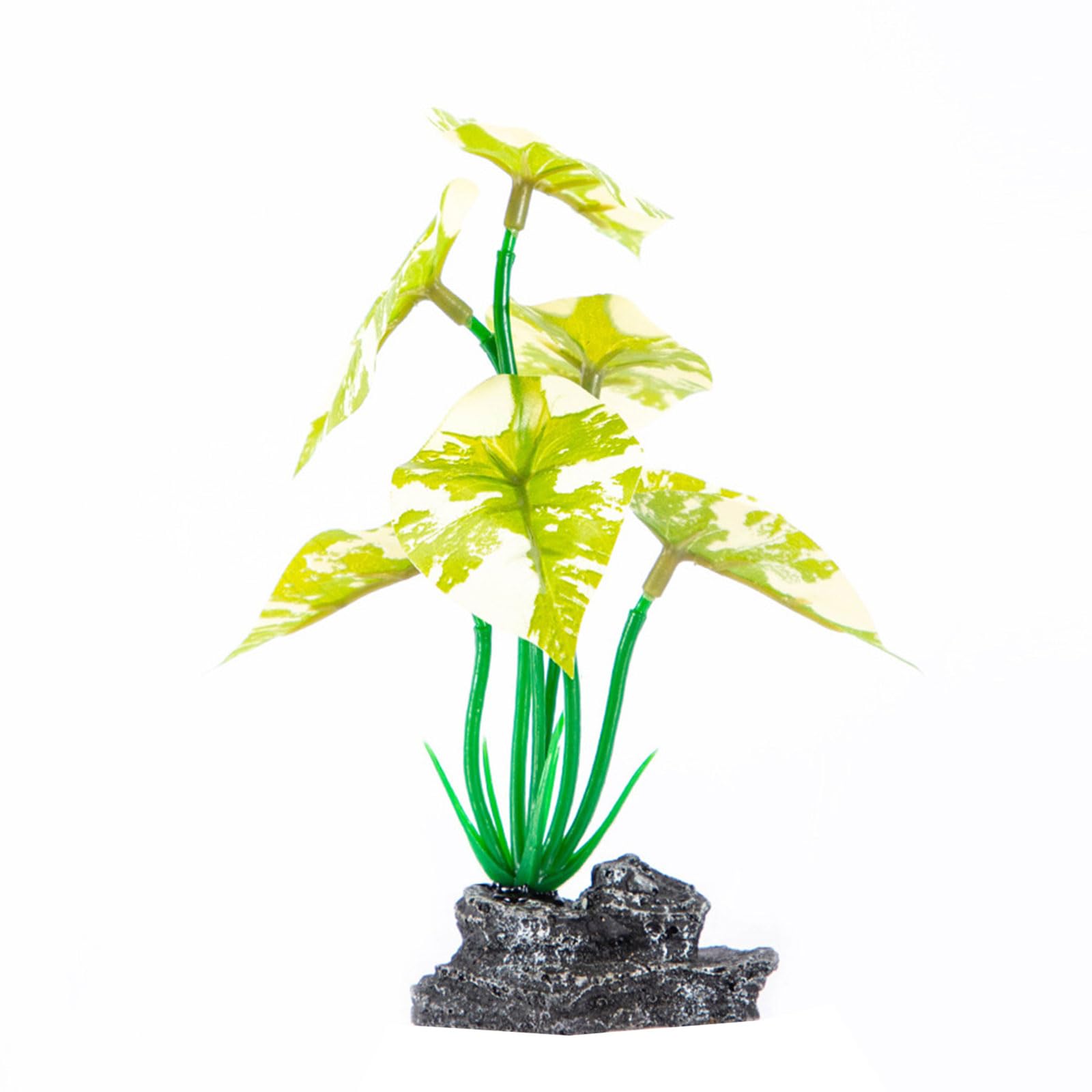 Hsioluted Delicate Aquariums Landscape Artificial Plant Lotuses Terrarium Landscape Shrimp Lotuses Statue Aquariums Habitat Decors Color Aquarium Decors
