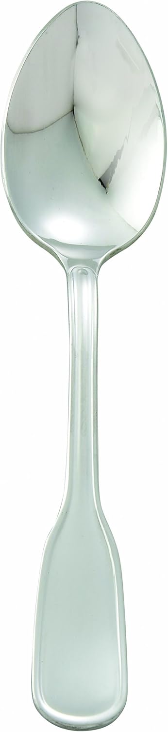 Winco 12-Piece Oxford European Table Spoon Set, 18-8 Stainless Steel