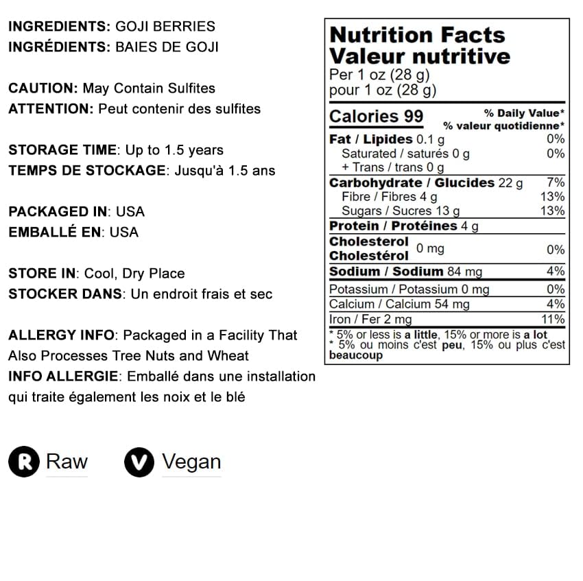 Miniatura 4 de Bayas de Goji, 1.5 libras, secadas al sol, grandes y jugosas, sin azúcar, veganas, a granel. Alto en hierro, vitaminas A y C. Bocadillo de frutas.