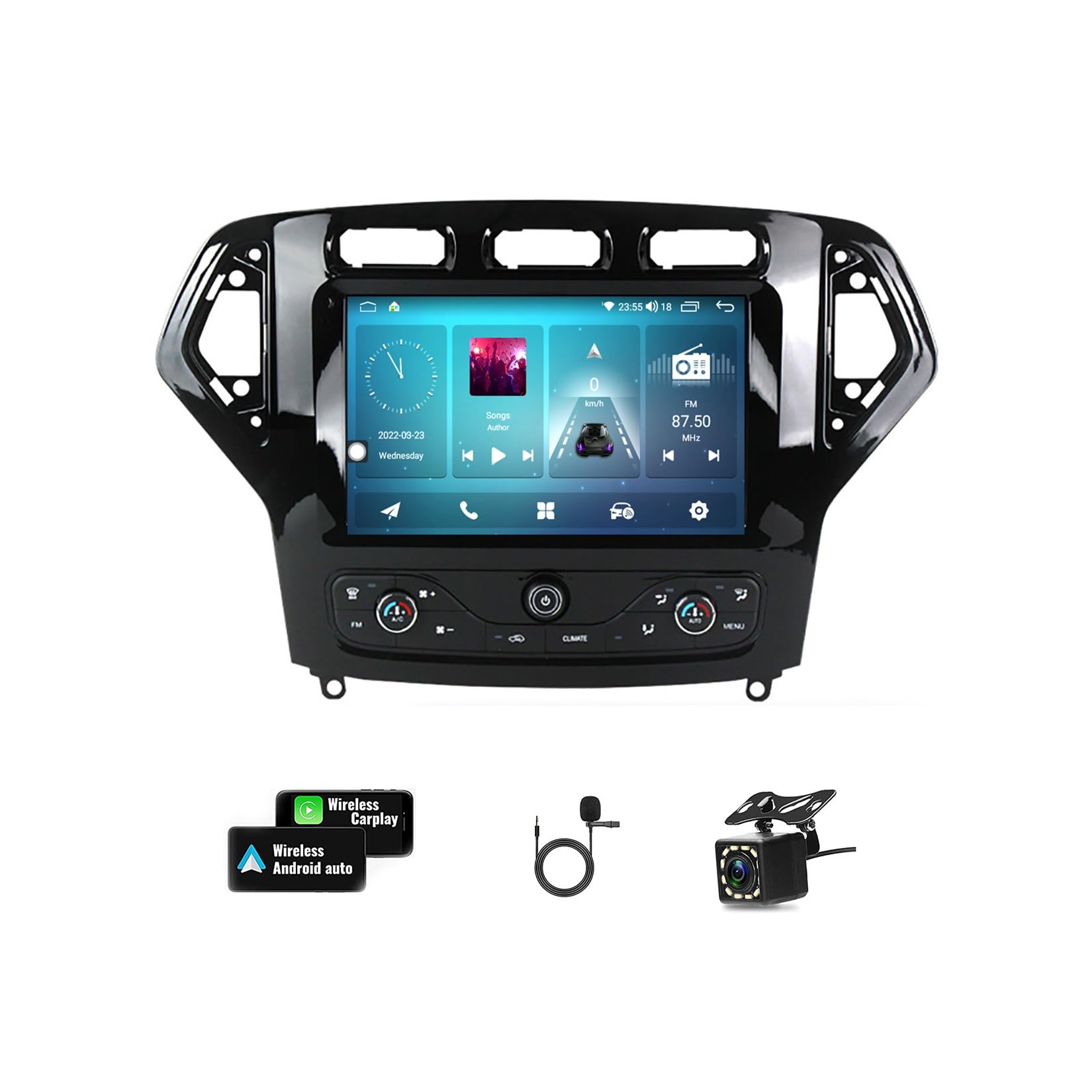 Autoradio Android 11 Ford Mondeo 4G tactile 9" avec commande au volant - 8