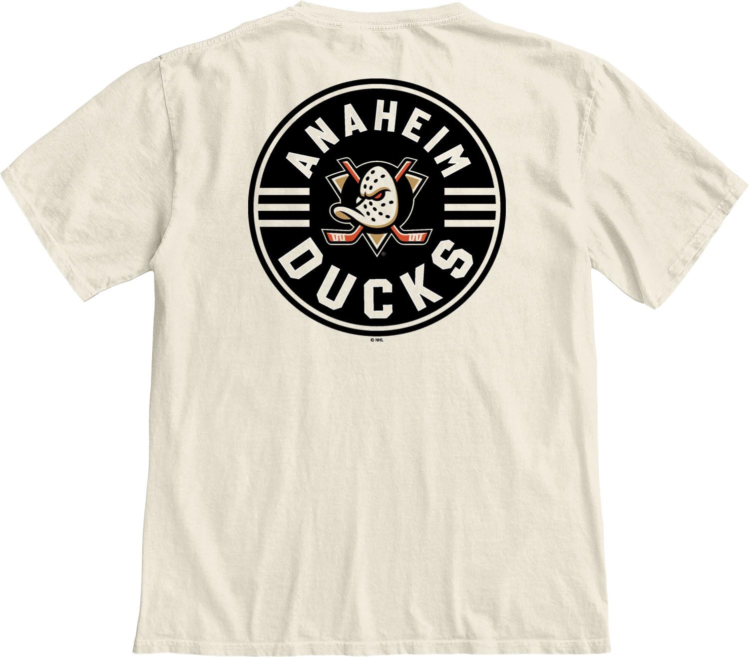 Blue 84 NHL Unisex-Adult NHL Officially Licensed T-Shirt Ringspun Front/Back Ivory Puck - Image 5