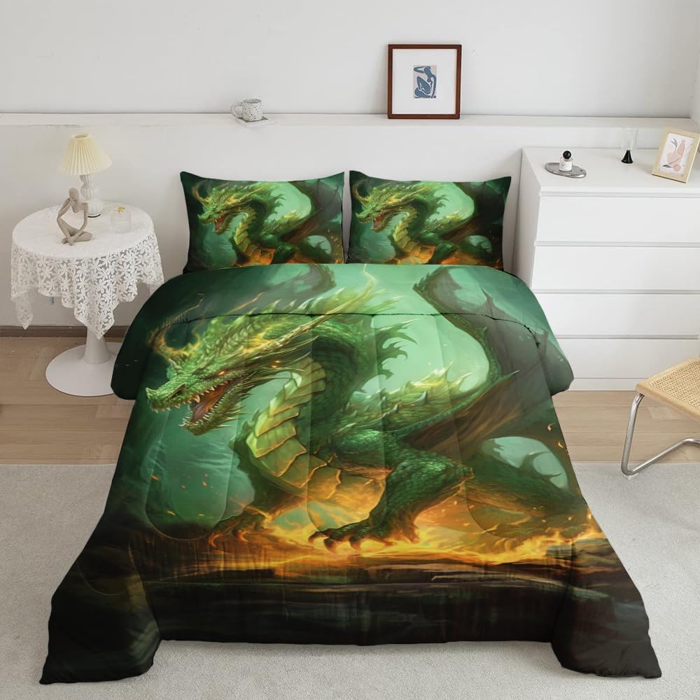 Dragon Comforter Queen Dragon Comforter Set Full Dragon Bedding, Personalized