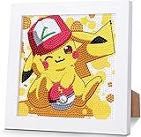 Sencangxun Diamond Painting Kinder Junge Anime bilder, Bastelset 5d Diamant Painting mit Rahmen Kreative Geschenke für Mädchen und Jungen, Basteln Junge 8 Jahre Home Wall Decor 18x18 Cm
