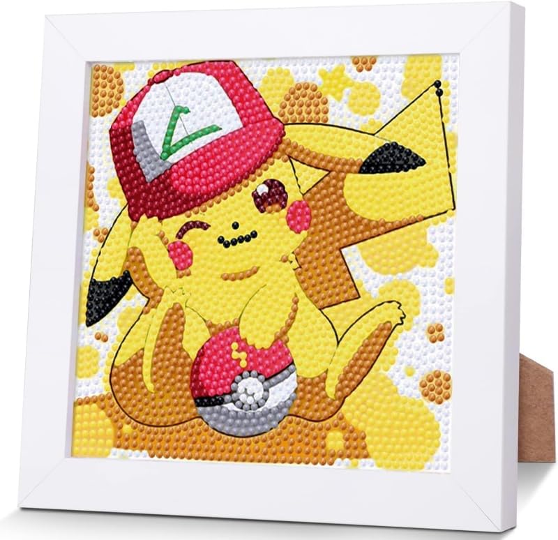 Sencangxun Diamond Painting Kinder Junge Anime bilder, Bastelset 5d Diamant Painting mit Rahmen Kreative Geschenke für Mädchen und Jungen, Basteln Junge 8 Jahre Home Wall Decor 18x18 Cm