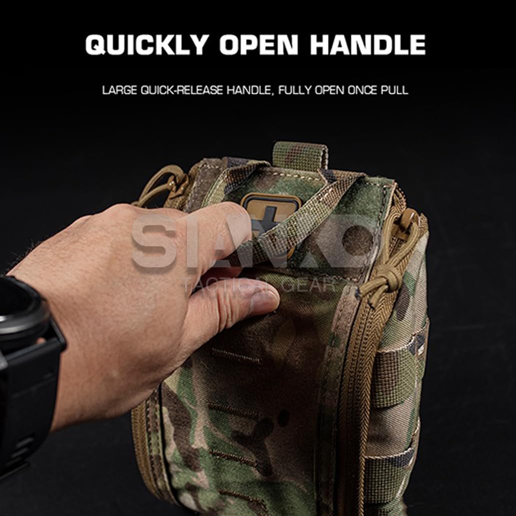 Kits de primeros auxilios tácticos MOLLE IFAK, bolsa médica EDC, bolsa de herramientas, bolsa de emergencia de supervivencia EMT, accesorio de caza para deportes al aire libre
