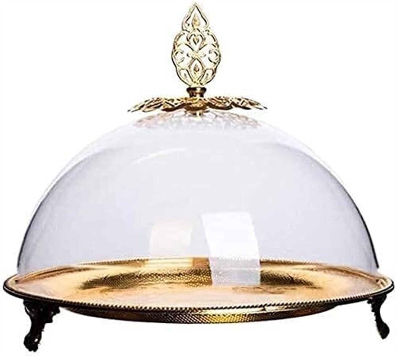Gâteau stand doré en acrylique luxe pour sublimer vos tables de fête et pâtisseries
