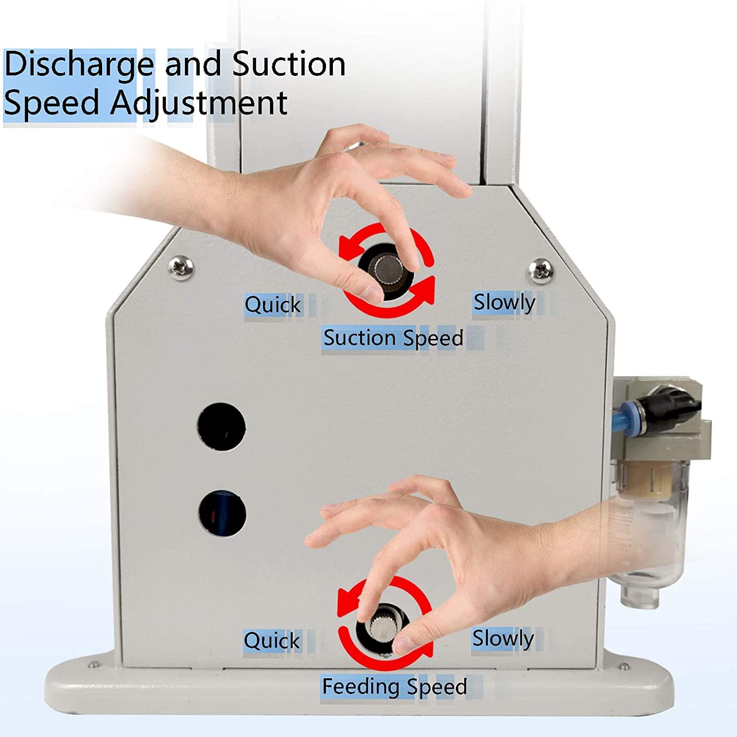 YXCUSAM Liquid Filling Machine Pneumatic Quantitative Paste Filling Machine Cosmetics Filling Machine Suitable for Cream Cosmetics — view 6