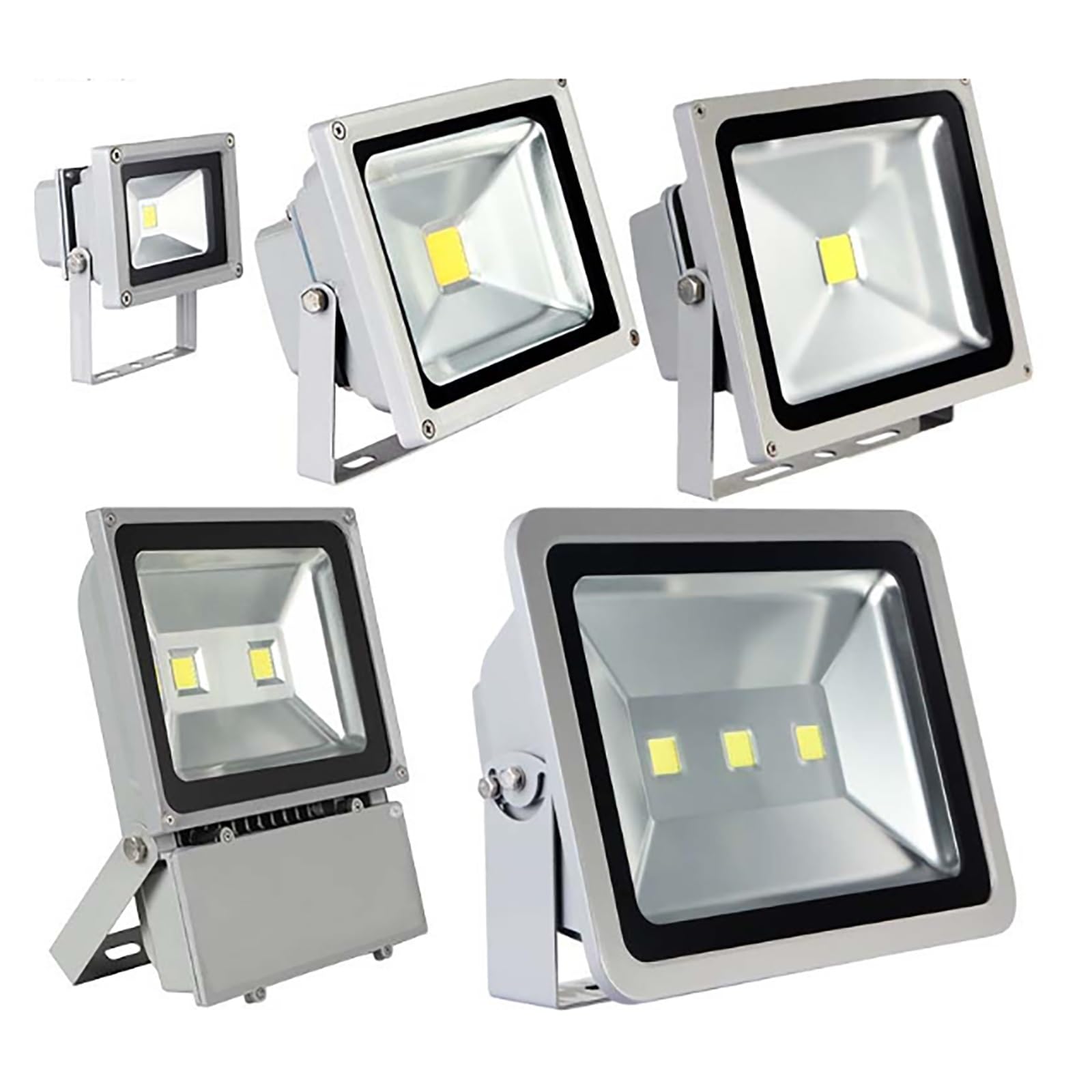 Reflektory Zewnętrzne LED 10 W, Wodoodporna Oprawa Oświetleniowa IP65, Lampa Ścienna 6500 K Z Przewodem, Lampa Robocza, Zewnętrzny Reflektor LED Do Ogrodu(Cold white,30W)