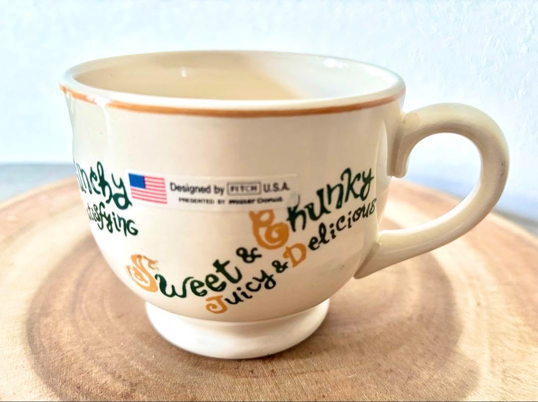 ミスタードーナツ ミスド FITCH U.S.A カップ 2個 青 オレンジ