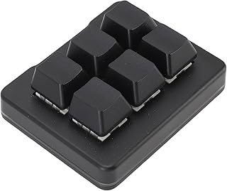 Bewinner 6 Key Programmable Mechanical Keyboard | Bluetooth / 2.4G / USB 3 - Mode, Macro Customization, Compatible with OS X/Android for Gaming & Productivity