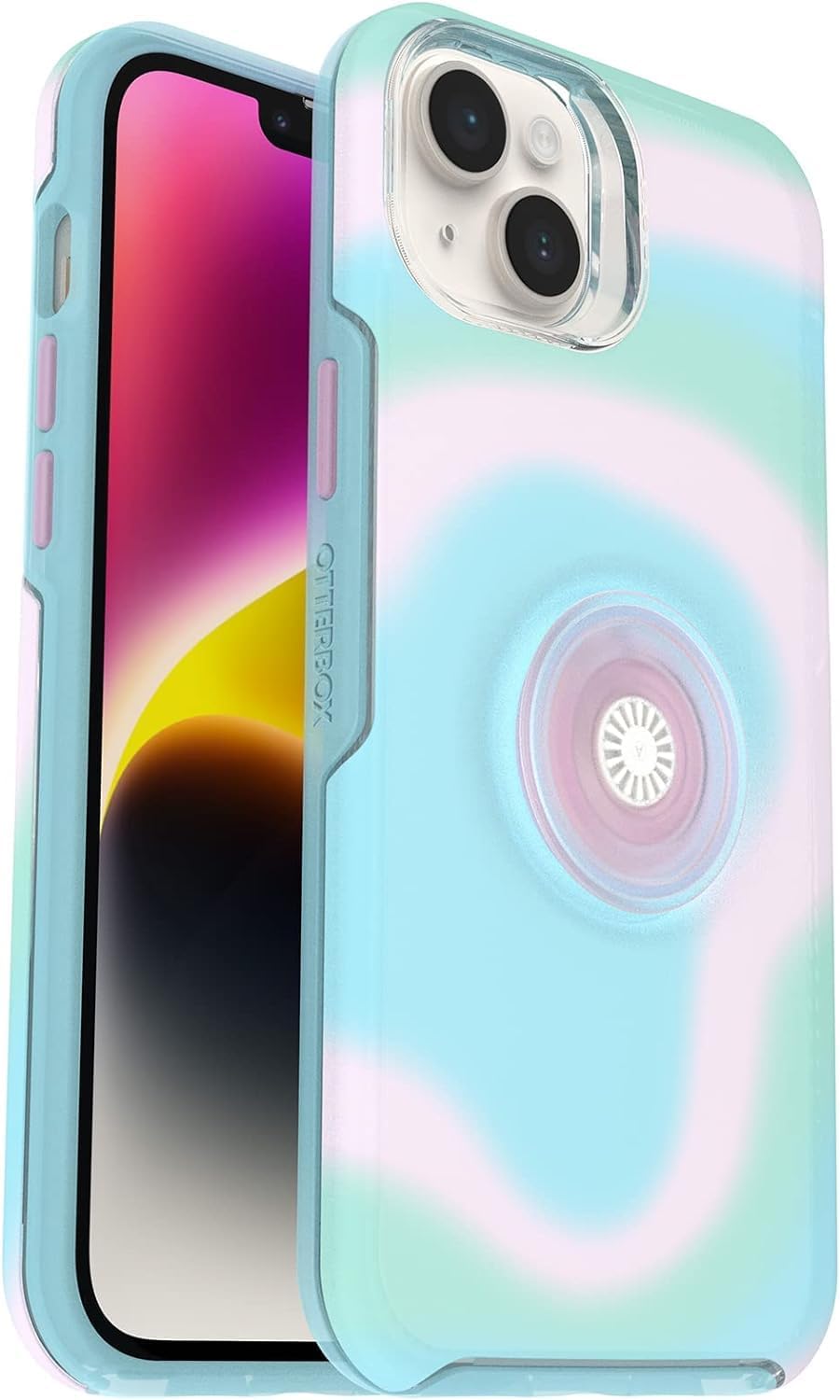 OtterBox + Pop Symmetry Clear Series Case for iPhone 14 Plus (Only) - Non-Retail Packaging - Soft Mystic
