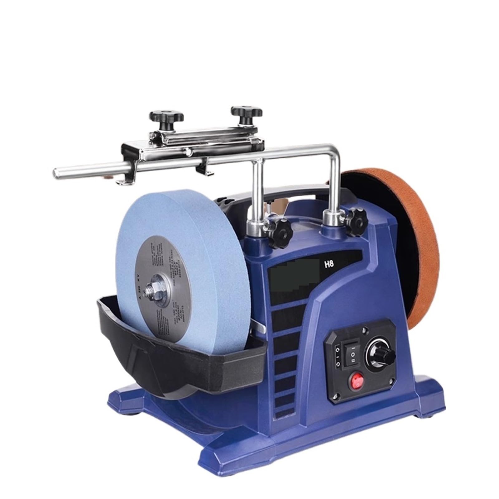 Polishing Machine Electric Water Grinder 220V Benchtop Wheel Polisher Low-Speed Water-Cooled Knife Sharpener Household Sharpening Stone 10 inch