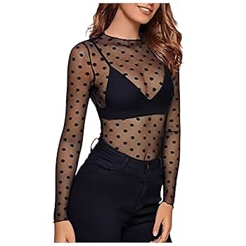 Netzoberteil Damen - Mesh Top Mit Neon Design Für Festival & Sommer
