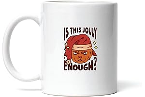 Anti-Christmas Cat with Santa Hat 11oz Coffee Mug