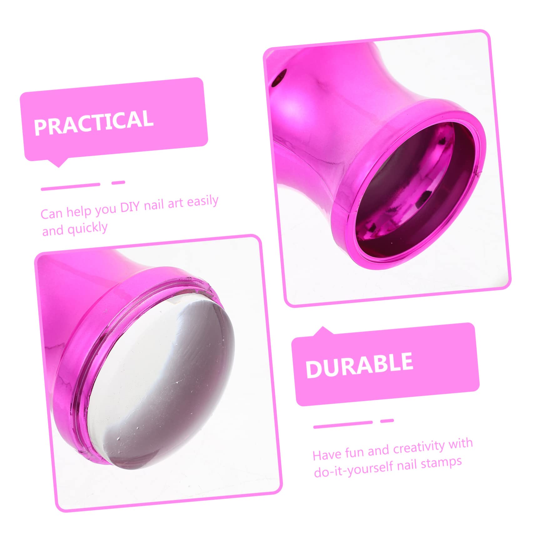 Healvian 4sets Timbratori Per Unghie Silicone Stampi Per Manicure Professionale e Strumenti Leggeri e Pratici Per Design Di Unghie Unici