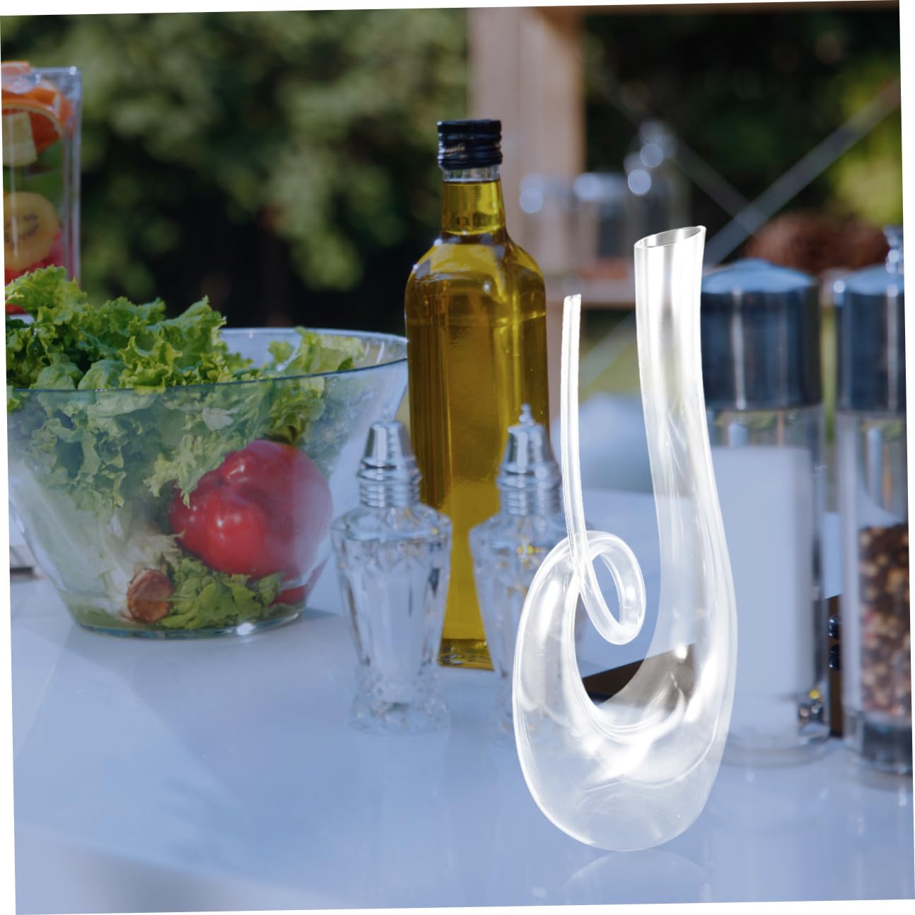 Jarra Decantadora de Vino 1300 Ml de Cristal para Aireación y Servicio en Reuniones y Celebraciones